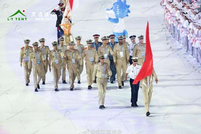 軍用篷房生產廠家 靈通賽事篷房為軍運再添色彩